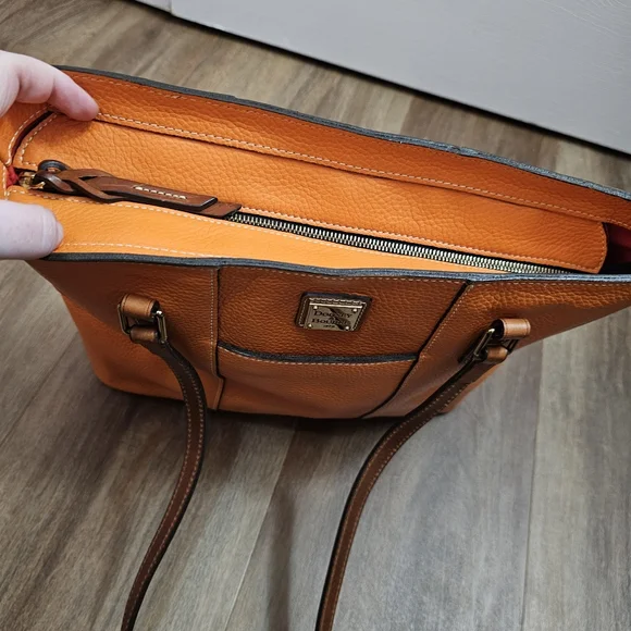 Dooney & Bourke Orange Lexington Tote - Picture 5 of 11